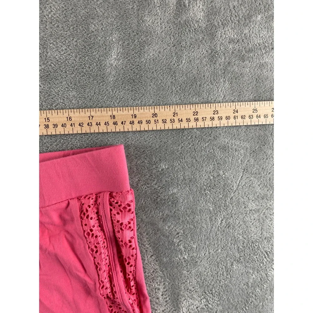 Torrid Pink Eyelet Lace Trim Dolphin Shorts Plus Size 3 Cotton Stretch Lounge